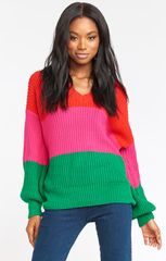 Mina Sweater ~ Feliz Stripe | Show Me Your Mumu