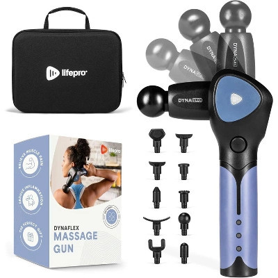 LifePro Dynaflex Handheld Massage Gun – Deep Tissue Massager Gun with Adjustable Head, Quiet Portable Massage Gun for Muscle Recovery | Target