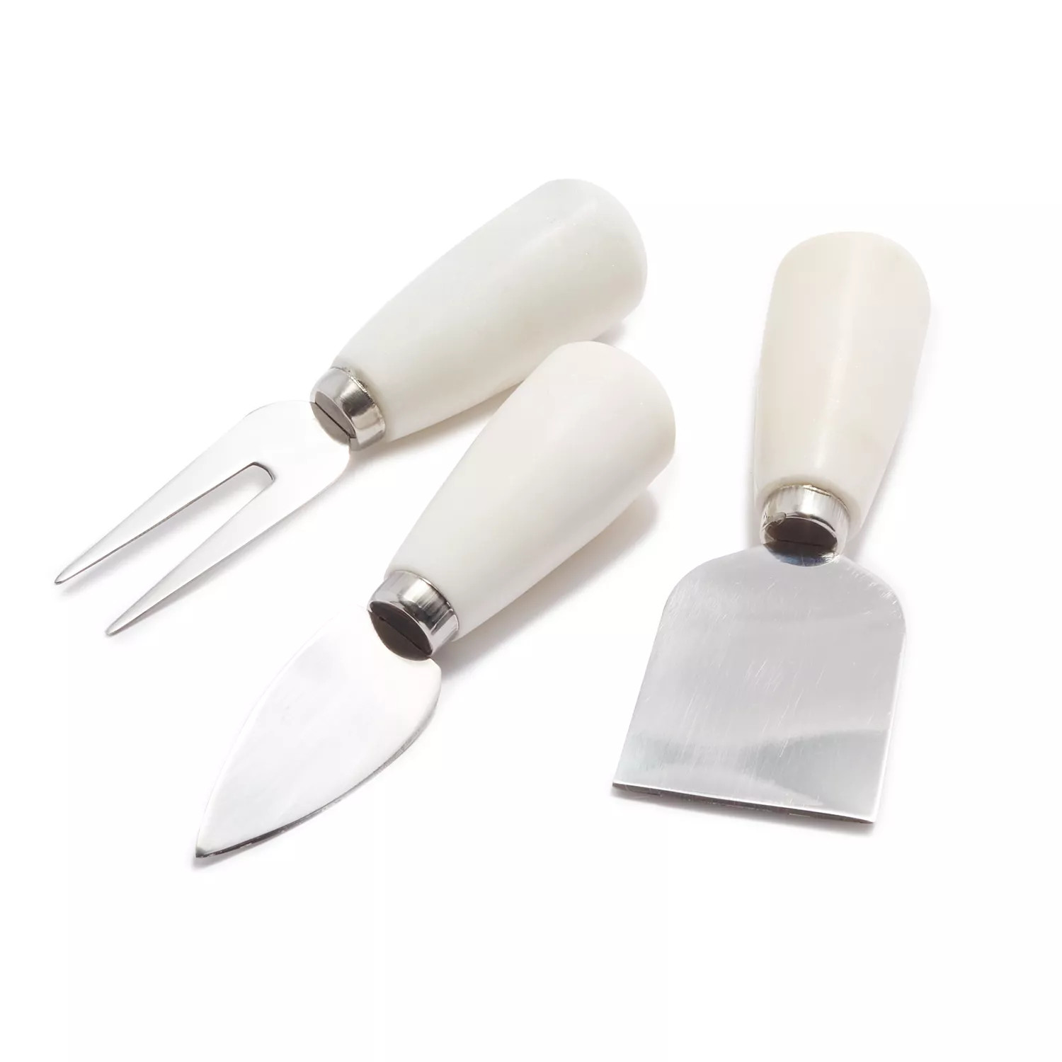 White Marble Cheese Knife Set | Sur La Table