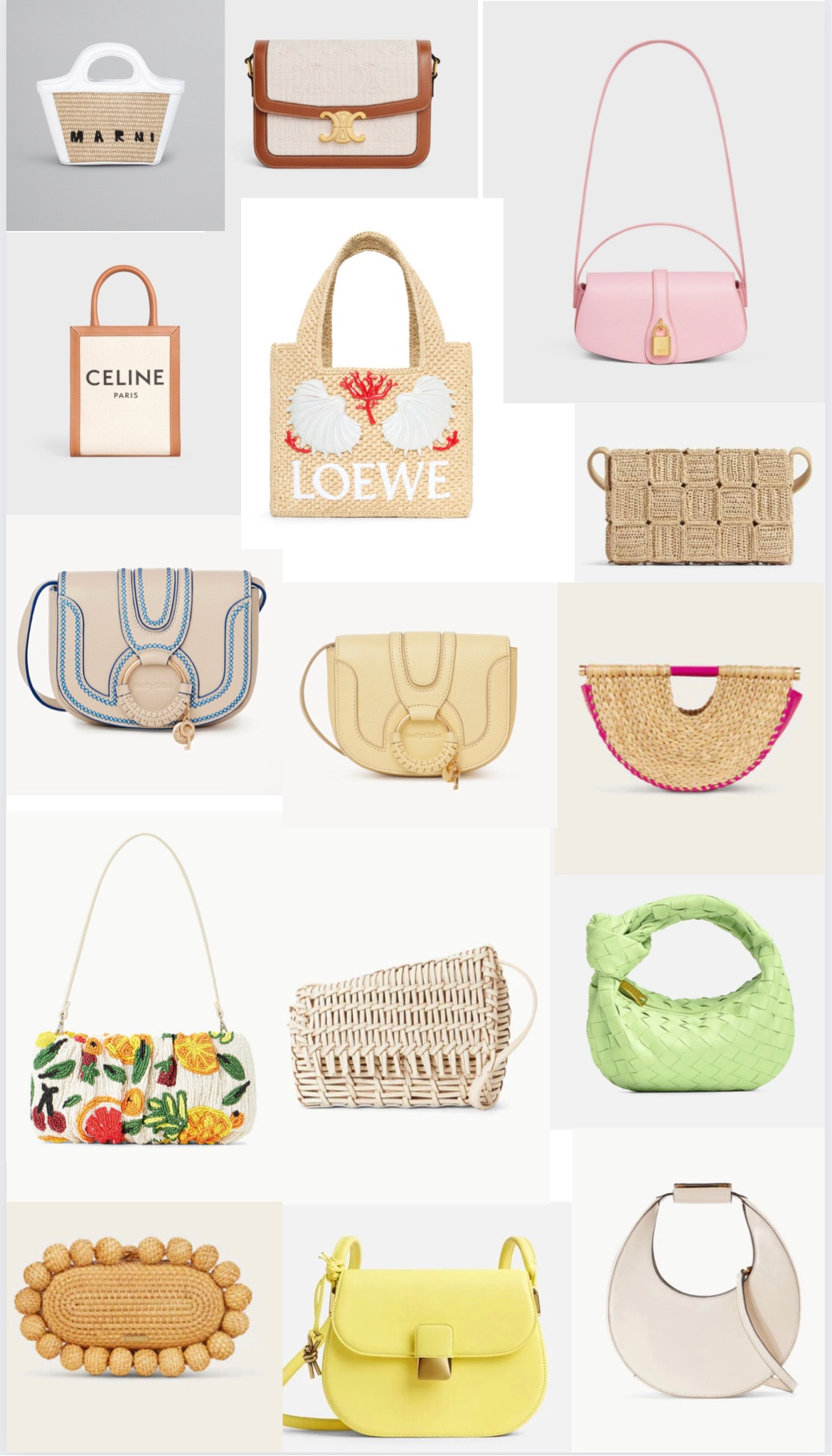 SUMMER BAGS🤍💛🩵 i made an inexpensive one earlier but this is the expensive version!!!! 

#LTKSeasonal #LTKU #LTKstyletip