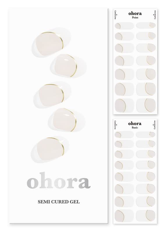 ohora Semi Cured Gel Nail Strips (N Sylph) - Works with Any UV Nail Lamps, Salon-Quality, Long La... | Amazon (US)