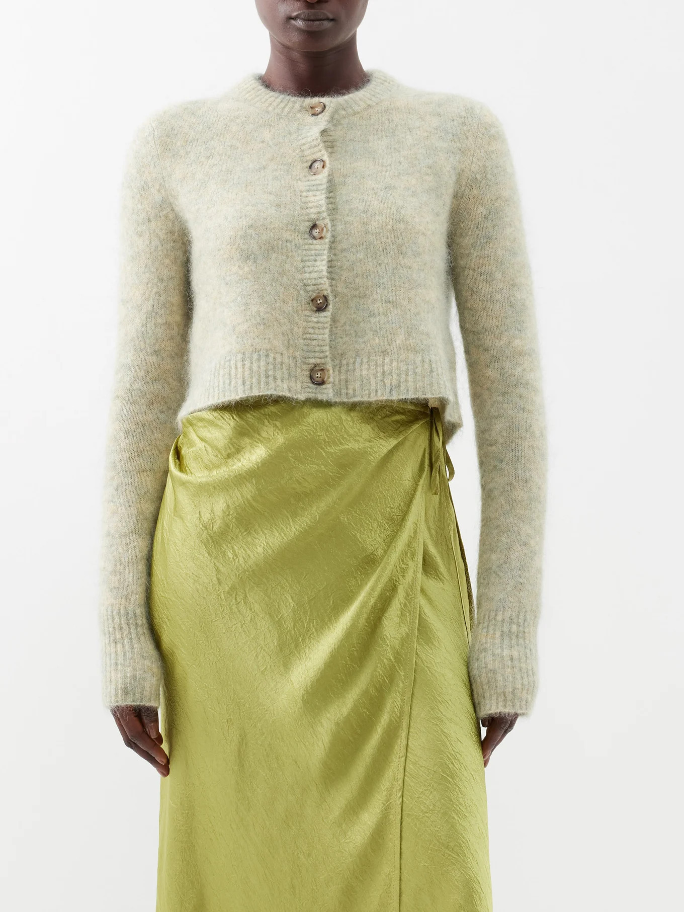 Karimo brushed-knit cardigan | Acne Studios | Matches (UK)