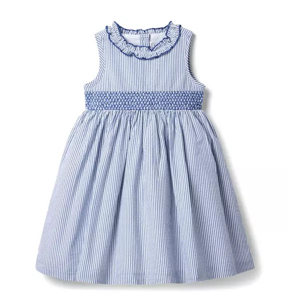 Striped Seersucker Ruffle Collar Dress | Janie and Jack