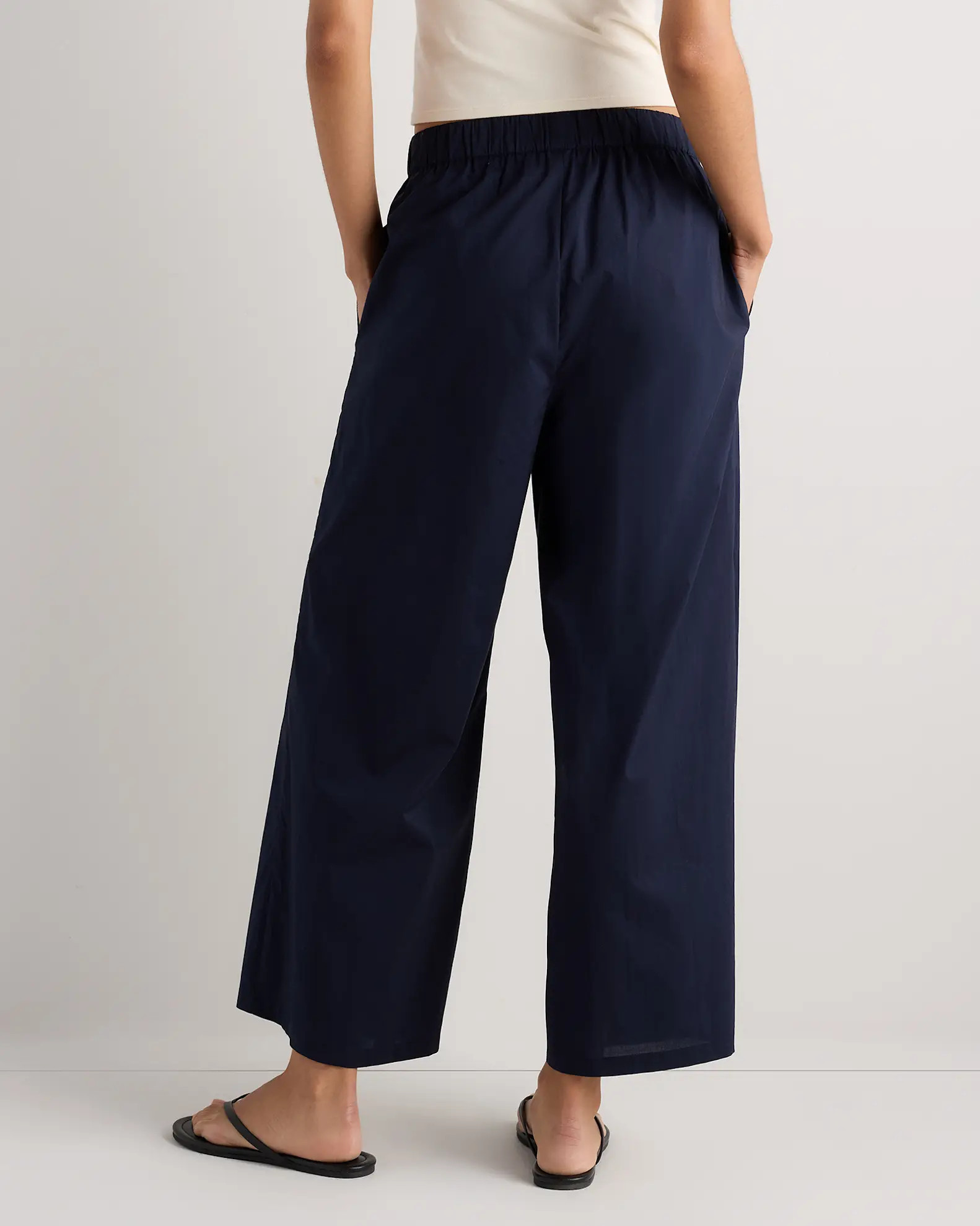 100% Organic Lightweight Poplin Wide Leg Pants | Quince