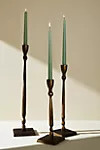 Hammered Metal Taper Candlestick | Anthropologie (US)