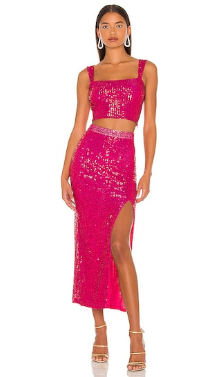 Brinkley Set in Fuchsia | Revolve Clothing (Global)