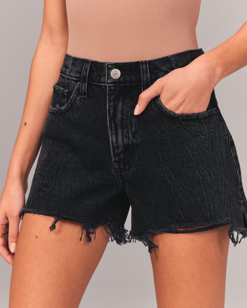 Mid Rise Boyfriend Shorts | Abercrombie & Fitch (US)