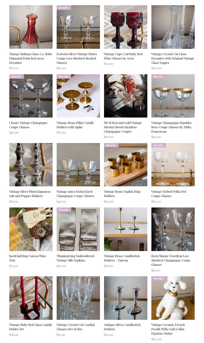 Shop lucid ladybug’s Vintage Holiday Hostess with the Mostess Collection for intentional gift to give this holiday season 🫶🏻✨ #vintage #christmas #gifts #giftguide 

#LTKHome #LTKHoliday #LTKGiftGuide
