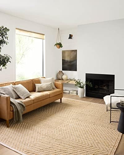 Angela Rose x Loloi Colton Collection CON-04 Natural / Ivory, Contemporary 7'-6" x 9'-6" Area Rug | Amazon (US)