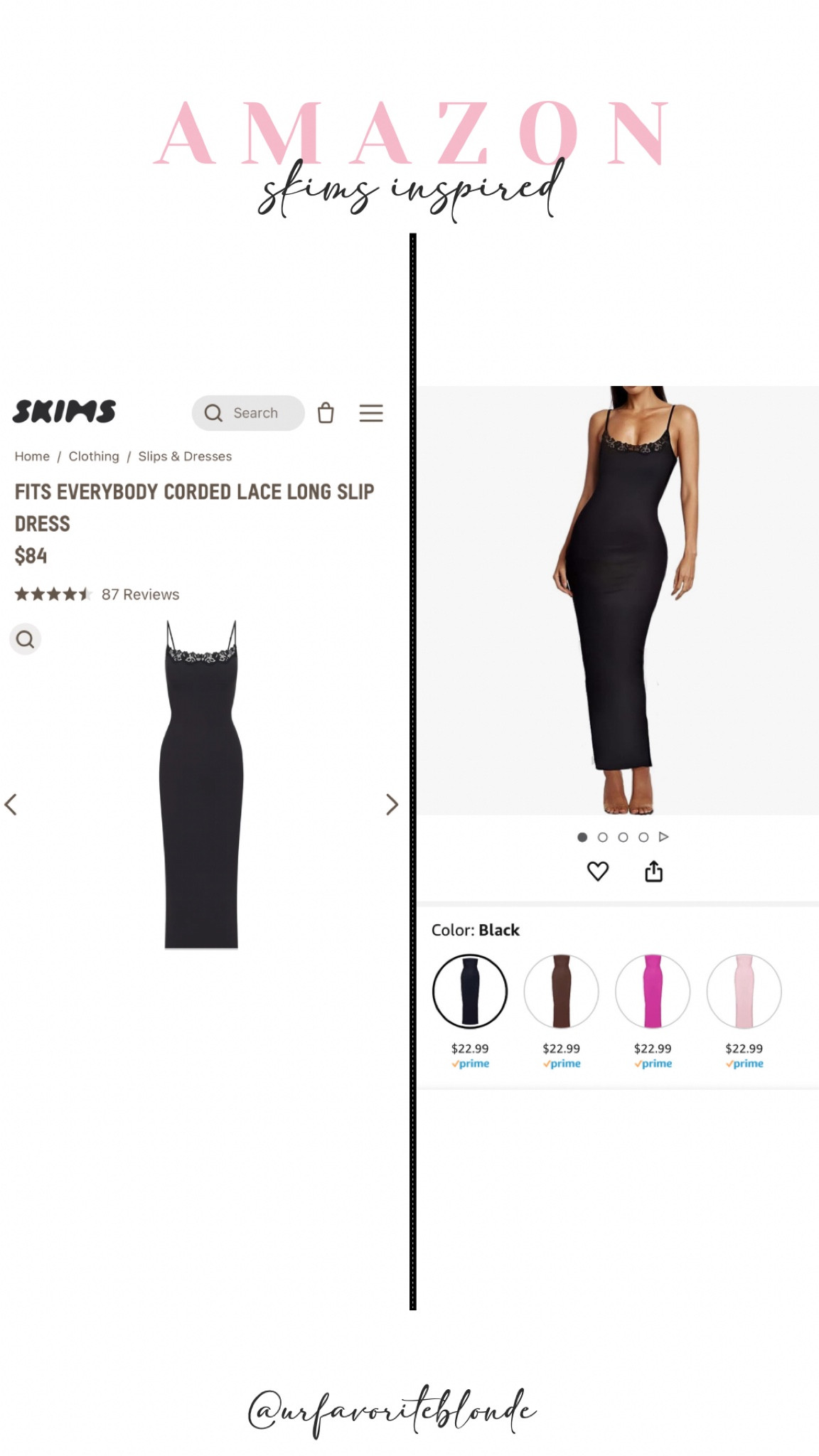 Skims Lace Dress Dupe 

#LTKstyletip #LTKFind #LTKsalealert