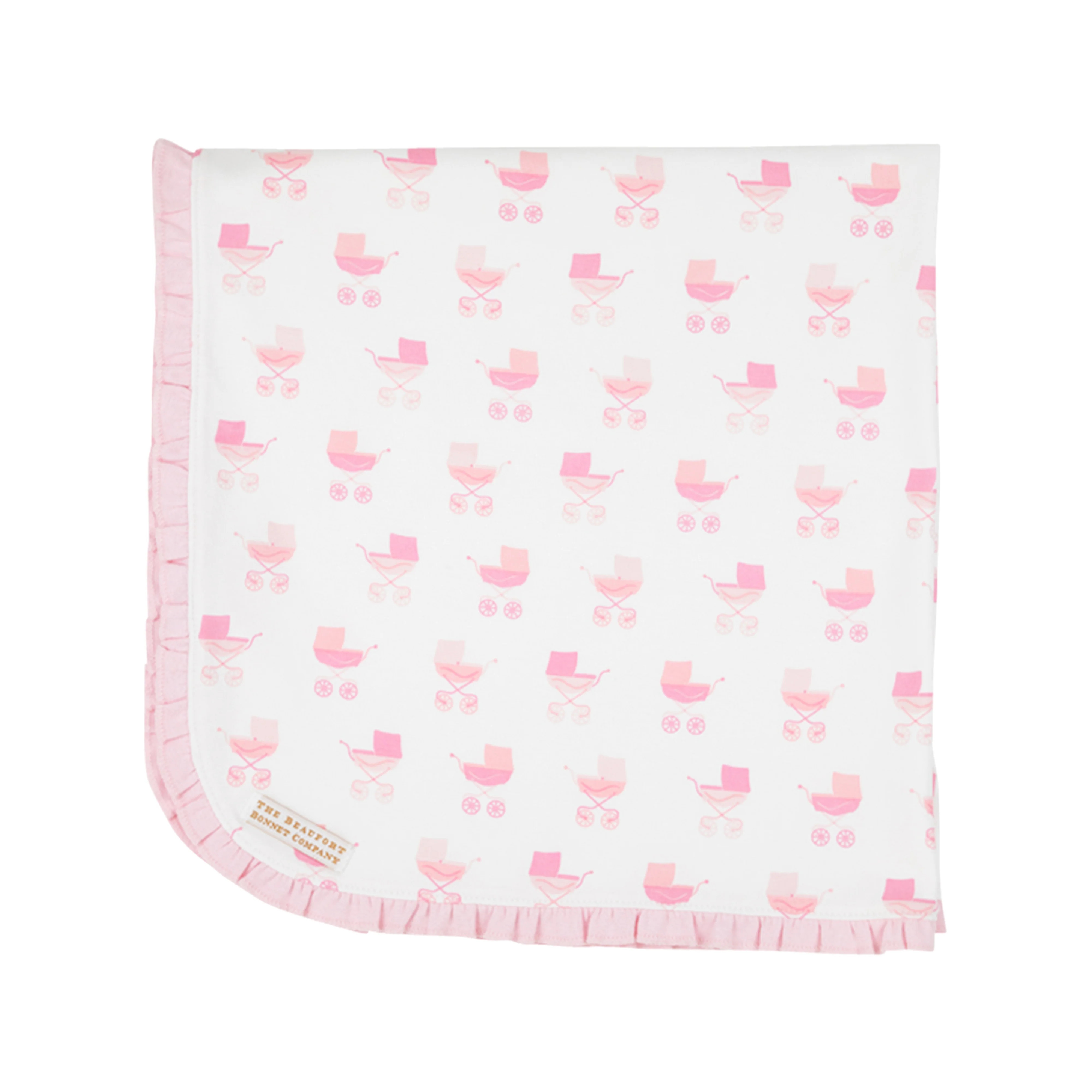 Baby Buggy Blanket - Pram Parade (Girl) with Palm Beach Pink | The Beaufort Bonnet Company