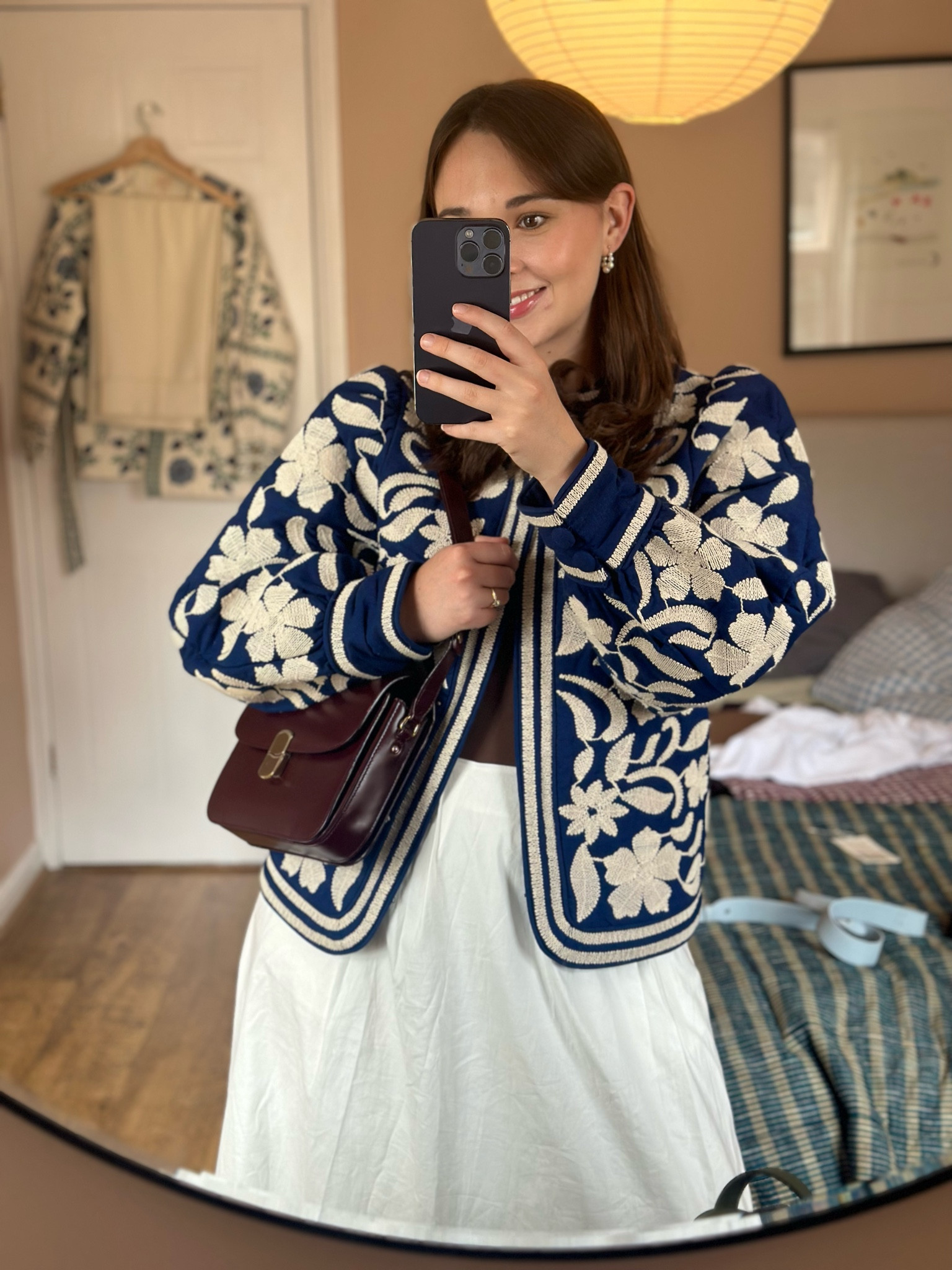 SEZANE ネイビージャケット Romane Jacket - Navy Blue - Viscose ECOVERO™ LENZING™ - Sézane