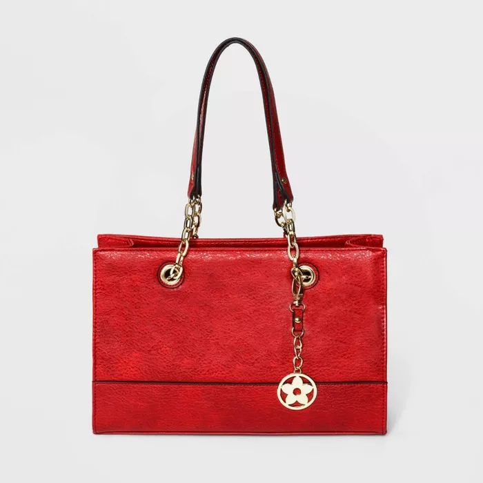 Bueno Zip Closure Tote Handbag - Red | Target