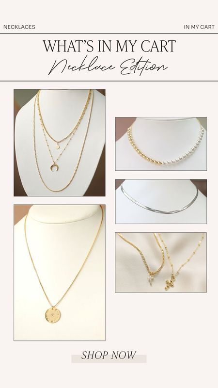 Necklaces I’m shopping from Taudrey 