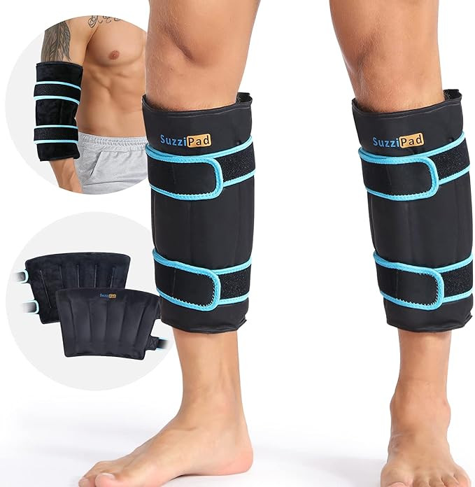 SuzziPad 360° Cold Pack for Calf, Shin, Arm & Elbow – Ice Wrap with Dual-Cover Design, Adjusta... | Amazon (US)