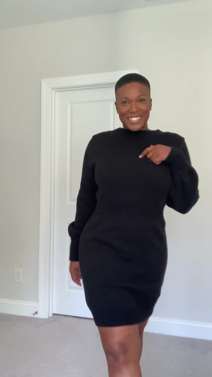 Sweater Dress …. Little Black Dress 

#LTKVideo #LTKfindsunder50 #LTKover40