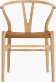 Wishbone Chair with Leather Seat | Design Within Reach