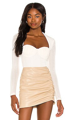 MISHA Palema Bodysuit in Ivory from Revolve.com | Revolve Clothing (Global)