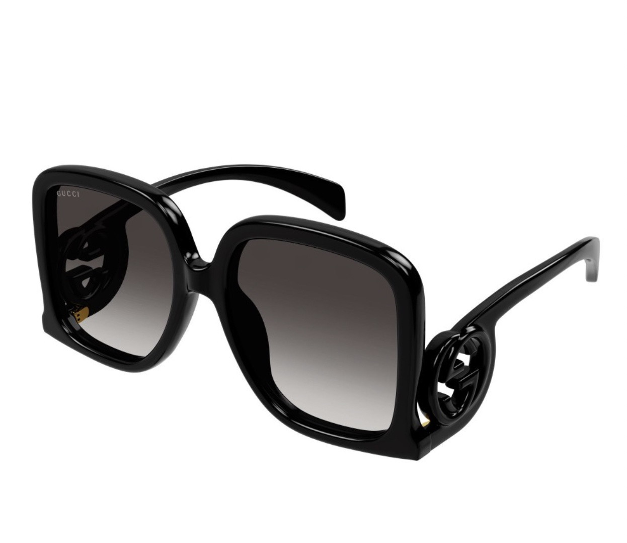 Gucci Oversized Square Sunglasses in Black (Gg1326S/001/58) | StockX