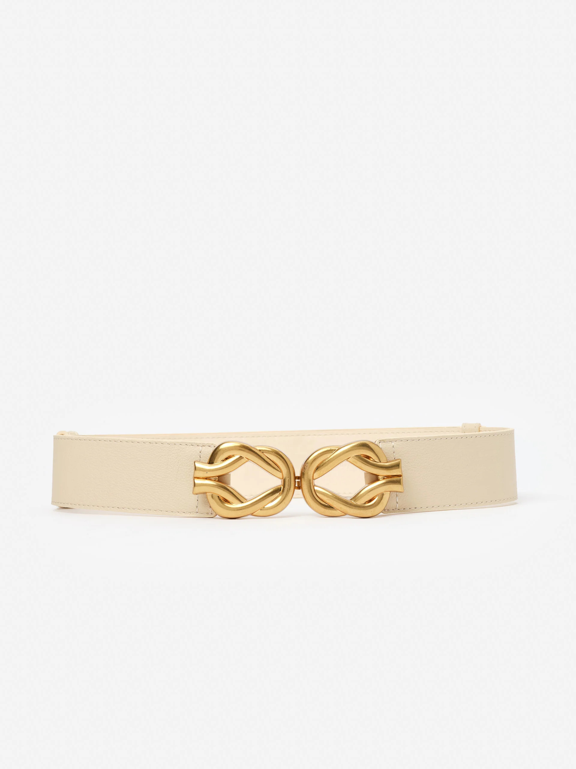 J.McLaughlin Women's Eliza Belt Sand Dollar, Size Extra Small/Small | Leather | J.McLaughlin