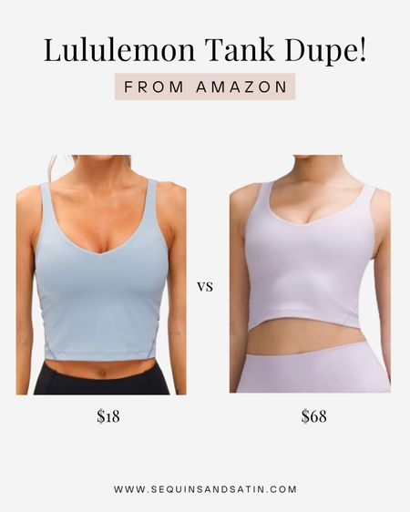 Amazon lululemon align tank dupes!🫶
 
*not a knockoff, just a similar vibe for less $

lululemon align / lululemon align tank dupe / lululemon tank dupes / Lulu amazon dupes / amazon lululemon dupes / lululemon dupes amazon / Lululemon amazon / amazon lululemon / lululemon dupes / Lulu lululemon dupes / Lulu
dupes / amazon lounge / amazon lounge wearing / amazon casual outfit / Clean girl aesthetic / clean girl outfit / Pinterest aesthetic / Pinterest outfit / that girl outfit / that girl aesthetic / college fashion / college outfits / college class outfits / college fits / college girl / college style / college essentials / amazon college outfits / amazon workout clothes / amazon workout tops / amazon tank tops / amazon tanks


#LTKFitness #LTKFindsUnder50 #LTKActive