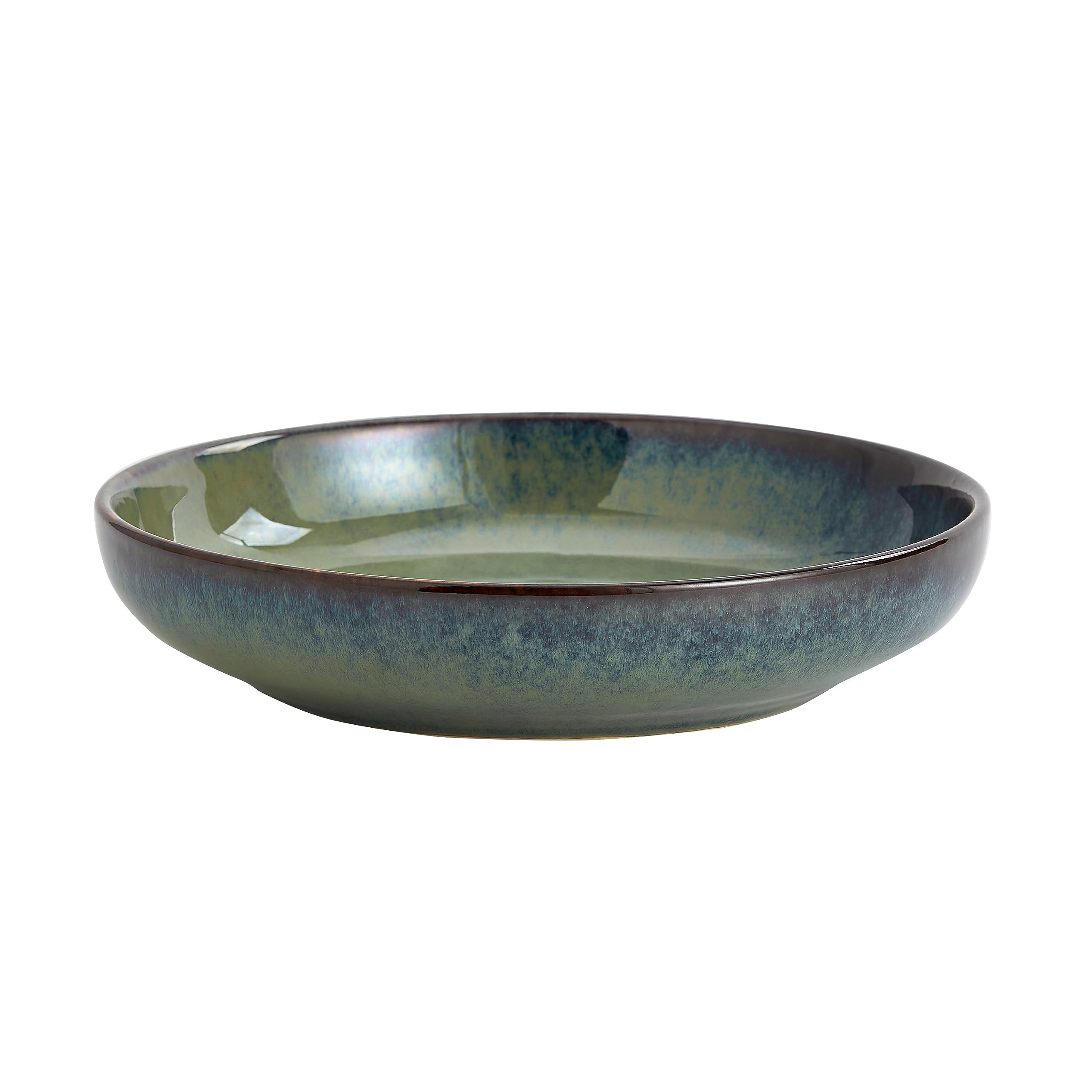 Transmutation Glaze Serving Pasta Bowl,10 inch Ceramic Wide Salad Bowls,50 Ounce Large Big Fruit ... | Amazon (US)
