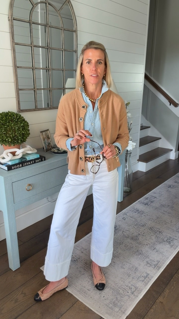 Just a classic look!  🤎🤍 exact jeans are sold out but linked similar ones.

#LTKootd #LTKOver40 #LTKWorkwear