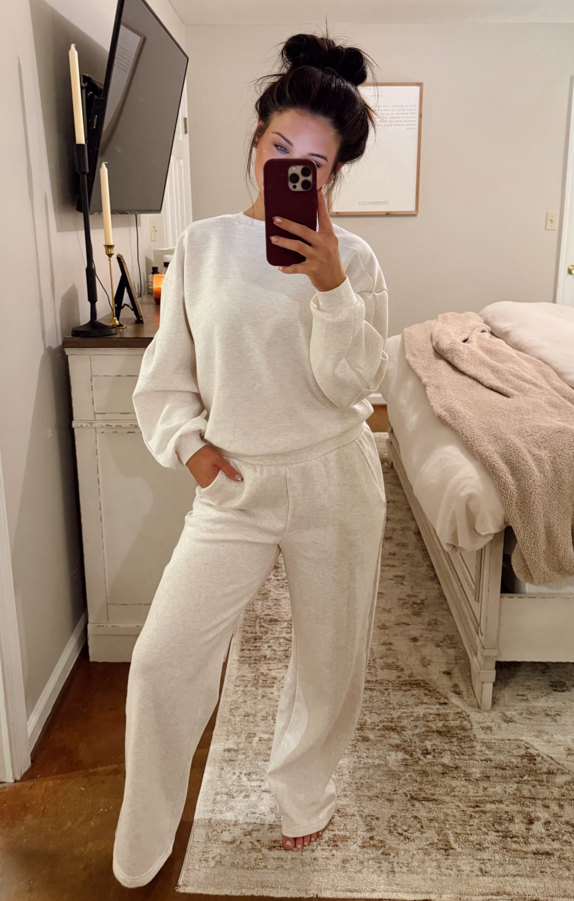 Size small top - medium pants! 

#LTKActive #LTKFindsUnder50