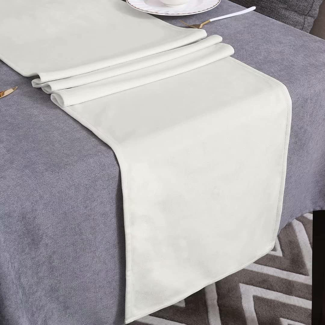 WAITER TREE Velvet Luxury Beige Sparkling Strass Table Runner, for Kitchen Tea/Coffee Table Dinin... | Amazon (US)