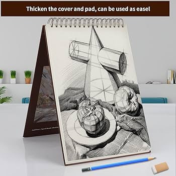 Mixed Media Sketch Pad, 9 x 12 inches, 60 Sheets (98lb/160gsm) Heavyweight Drawing Papers, Top Sp... | Amazon (US)