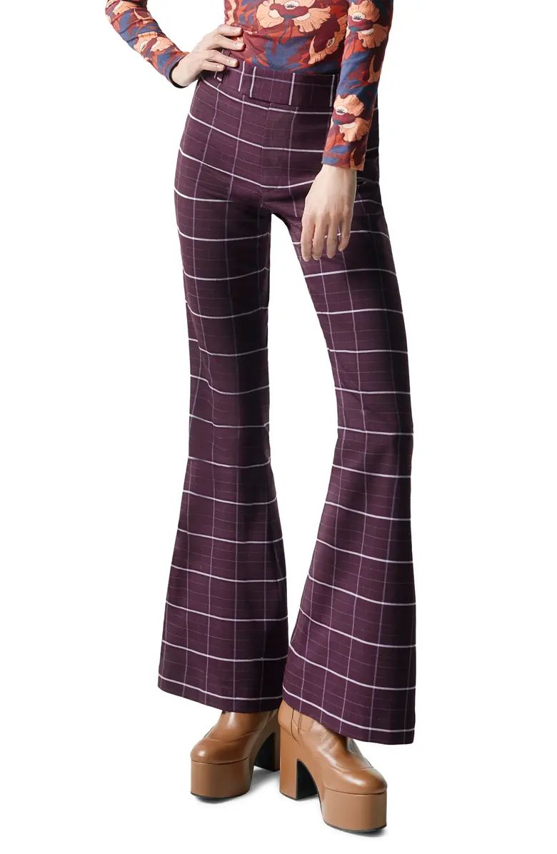 Smythe Plaid Bootcut Pants | Nordstrom | Nordstrom