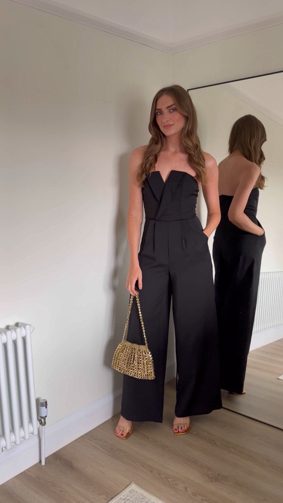 Wearing a size 8 in the black tuxedo style jumpsuit 

Black tie event outfit 

#LTKautumn #LTKpartywear #LTKuk