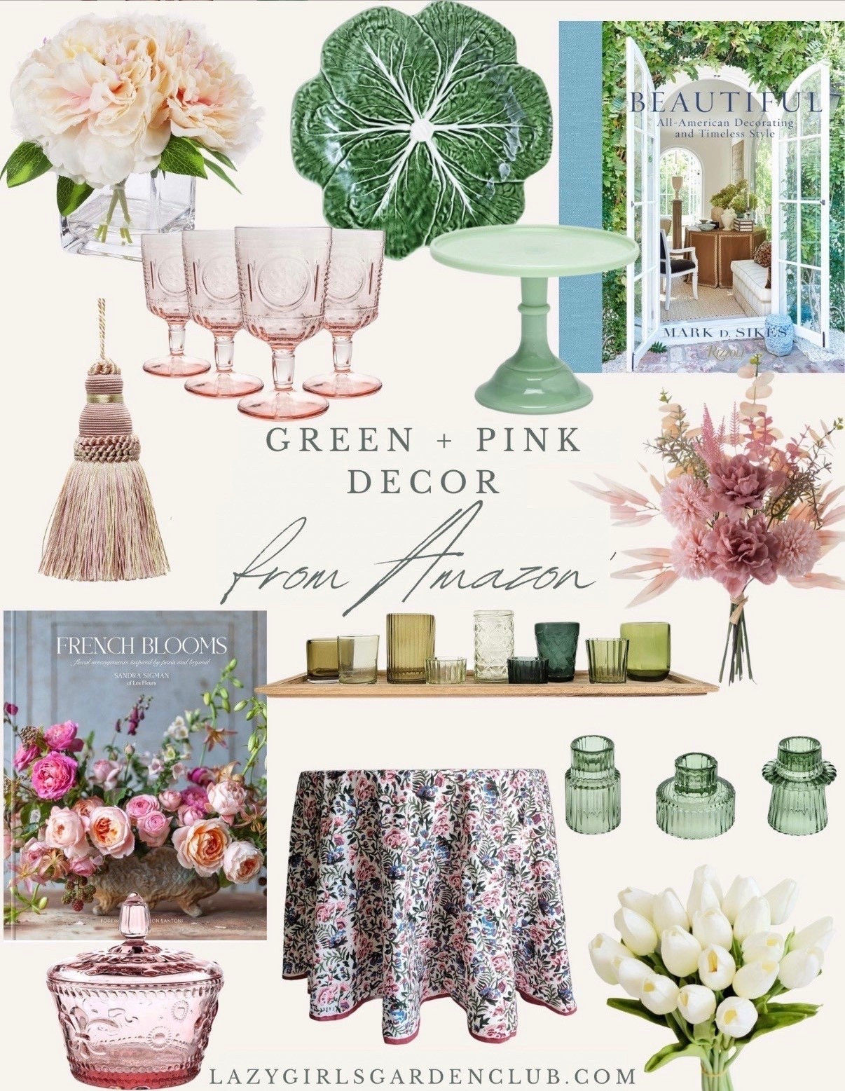 Green and pink decor finds from Amazon 🩷💚


Jadeite pitcher, jadeite cake stand, green home decor book, pink home decor books, pink vintage glasses, pink tablecloth, winter and spring decor 




#LTKSaleAlert #LTKHome #LTKSeasonal