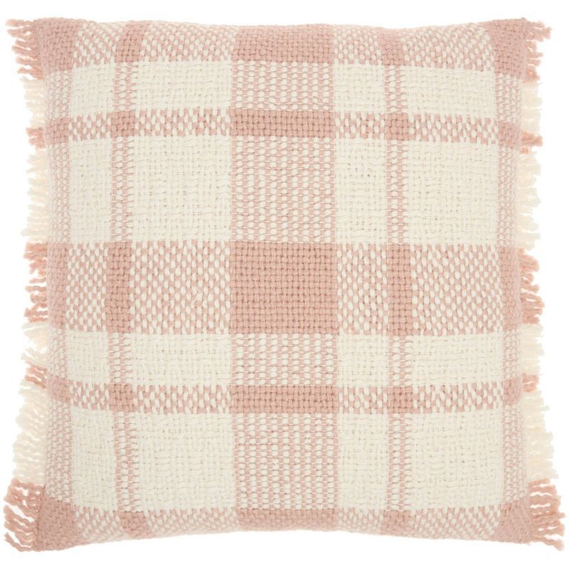 20"x20" Oversize Woven Plaid Check Square Throw Pillow - Kathy Ireland Home | Target