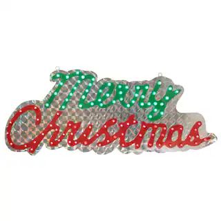 42" LED Holographic Merry Christmas Outdoor Sign Décor | Michaels | Michaels Stores