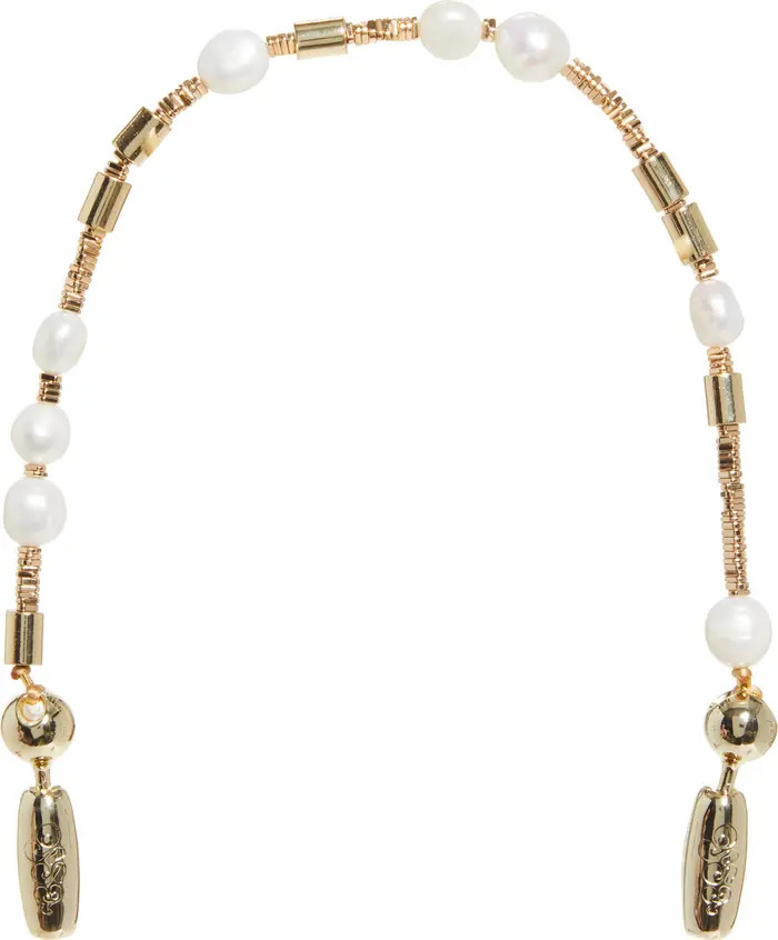 Banded Freshwater Pearl Wrist Strap | Nordstrom