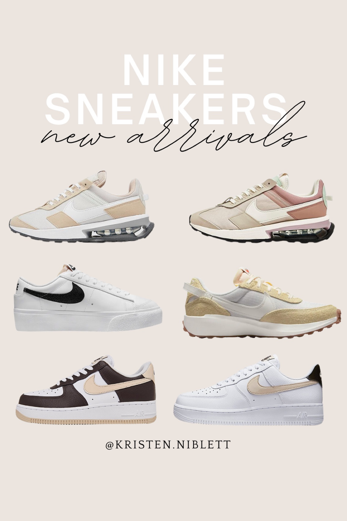 Nike sneakers new arrivals //

Neutral sneakers. Spring sneakers. 

#LTKSeasonal #LTKshoecrush #LTKFind