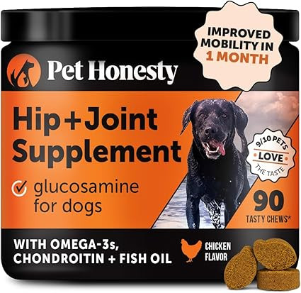 Pet Honesty Hip & Joint Health - Glucosamine for Dogs Soft Chews, Joint Supplement for Dogs with ... | Amazon (US)