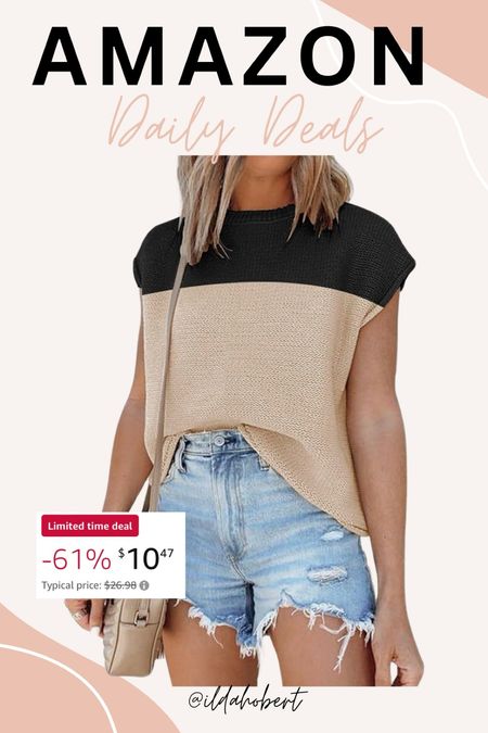 Amazon daily deal — 61% off today! This top is only $10!!🤩

Summer fashion, spring fashion, summer outfit, spring outfit, affordable fashion, vacation outfit, resort wear, Amazon fashion, Amazon sale, Amazon deal

#LTKFindsUnder50 #LTKSaleAlert #LTKStyleTip