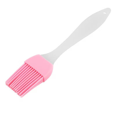 Unique Bargains Kitchen Silicone Head Heat Resistant Baking Basting Cooking Pastry Brush White,Pink | Target