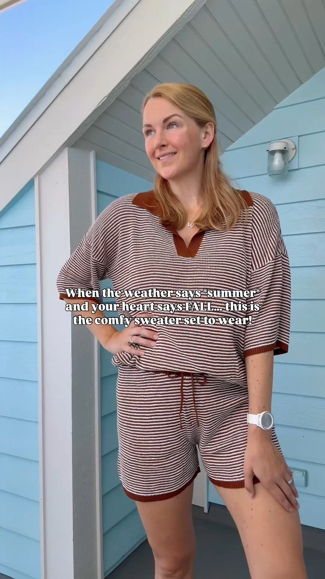 Early fall or late summer comfy outfit idea -  Womens Sweater Set 2 Piece / free people vibes for less!

I got my typical size and the fit is oversized 

Amazon find, loungewear 

#LTKStyleTip #LTKSeasonal #LTKFindsUnder50