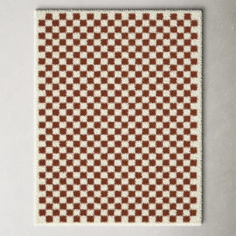 Walker Performance Burnt Orange/Cream Rug | Wayfair North America