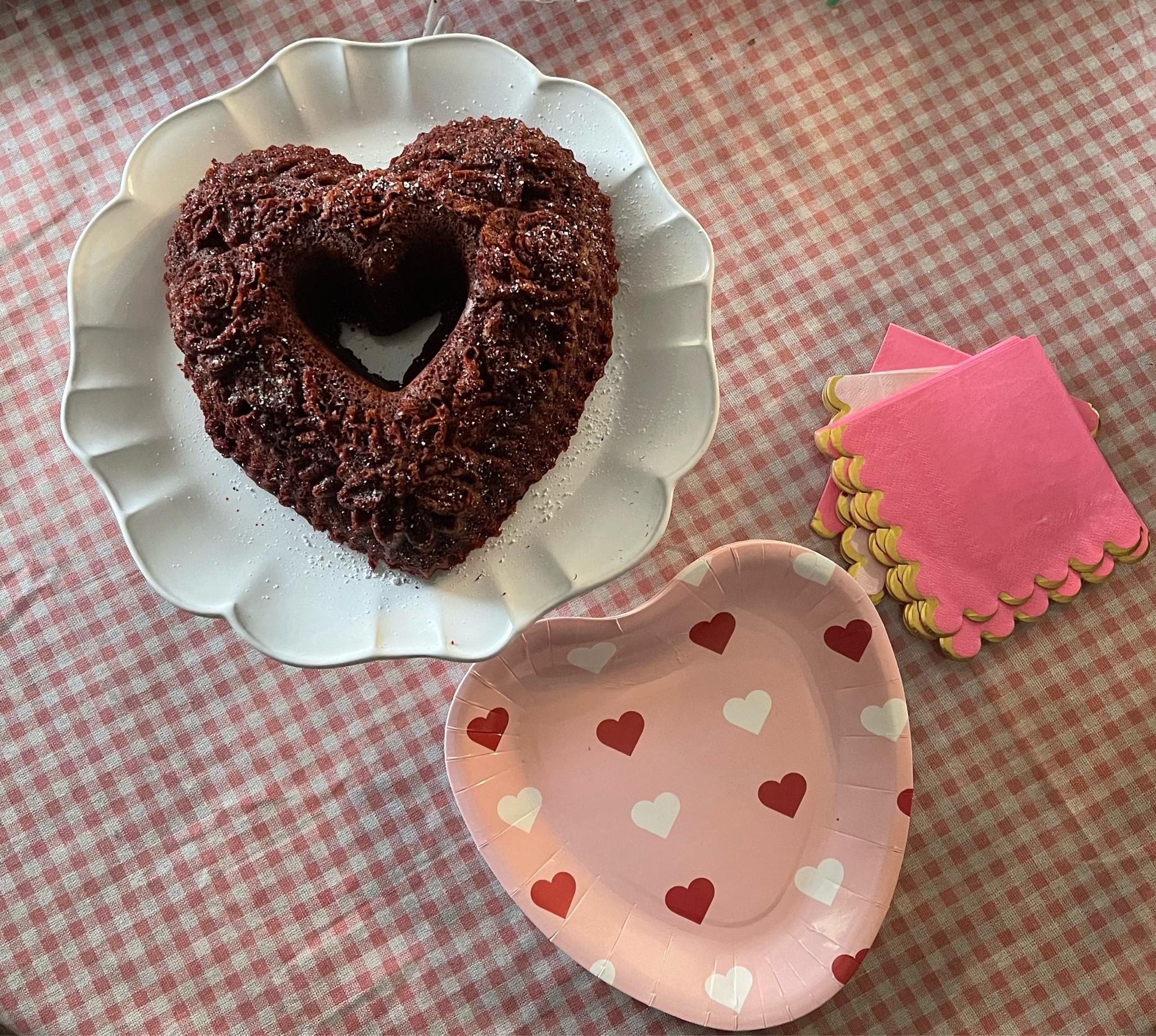 Valentine’s Day Bundt cake pan. Elegant heart shaped cake pan. Baking essential for Valentine’s Day. Birthday cake pan. Anniversary cake pan. Valentine’s Day paper plates. Pink and gold cocktail napkins. Galentine’s Day dessert. White cake stand. Nordic Ware finds. Williams Sonoma Home finds. Amazon Valentine’s Day decor. Amazon home finds. Pottery Barn finds. Valentine’s Day baking. Valentine’s Day party must haves. ❤️💗🤍🎉

#LTKunder50 #LTKSeasonal #LTKhome