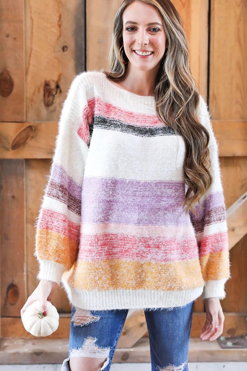 Pastel Dreams Sweater Inspired By Pam Carper x Kendra Scott | Inspired Boutique