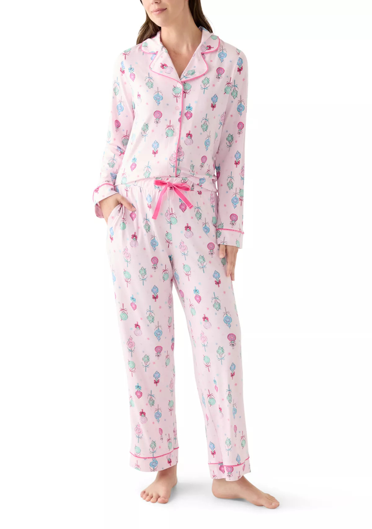 Women's Plaid Notch Pajama Set | Belk