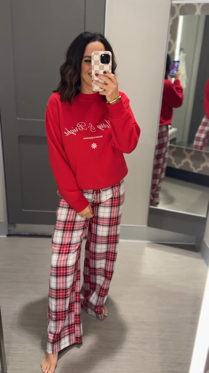 Graphic sweatshirt and plaid flannel pants. This pair of pants is from a pajama set, they’re super cozy and soft and thought I’d style them with this cute graphic sweatshirt.
Perfect lounging look for this holiday season 🥰

Pajamas, two piece set, cozy vibes, loungewear, casual style, Target style, VintagePickin



#LTKHoliday #LTKGiftGuide #LTKSeasonal