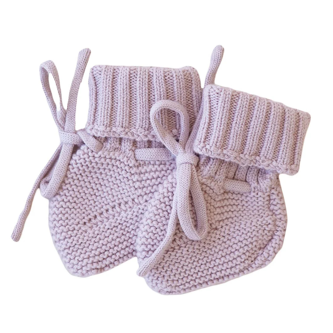 Knit Baby Booties | Iris | Caden Lane