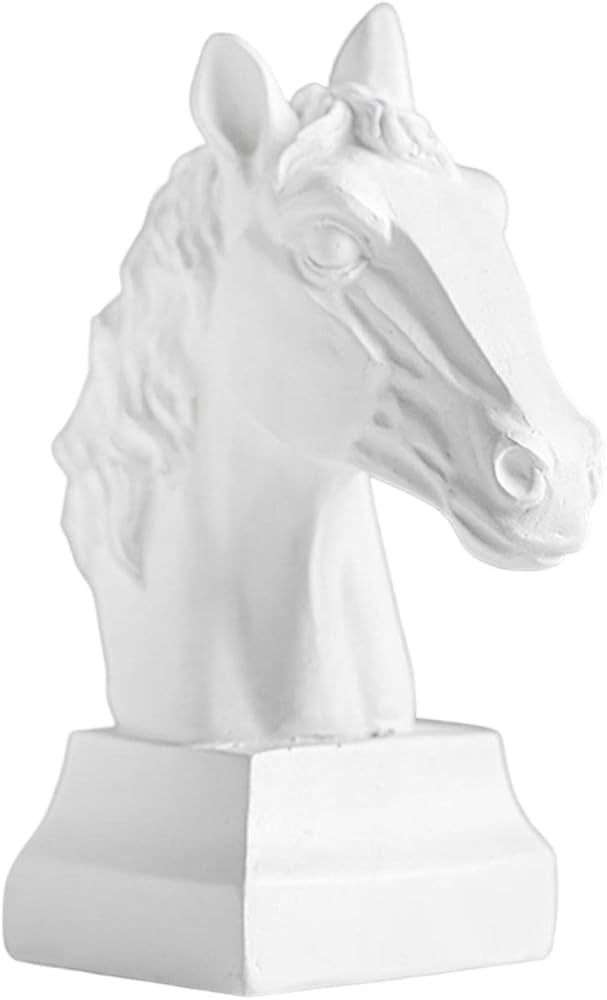 PETSOLA Horse Head Statue Decoration, Resin Figurines, 3 Sculpture for Arrangement Ornament Colle... | Amazon (US)