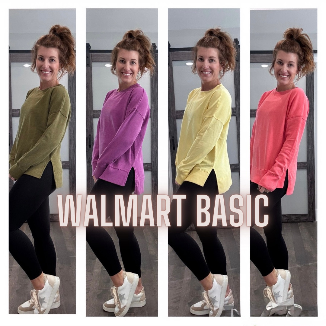 A Walmart STAPLE every year!👏🏼& the price is 🤌🏼! Grab ‘em before they’re GONE! So many colors and you can play with the sizing! 

I’m 5’5” 135lbs and wearing the M here! ✨ 

#LTKSaleAlert #LTKActive