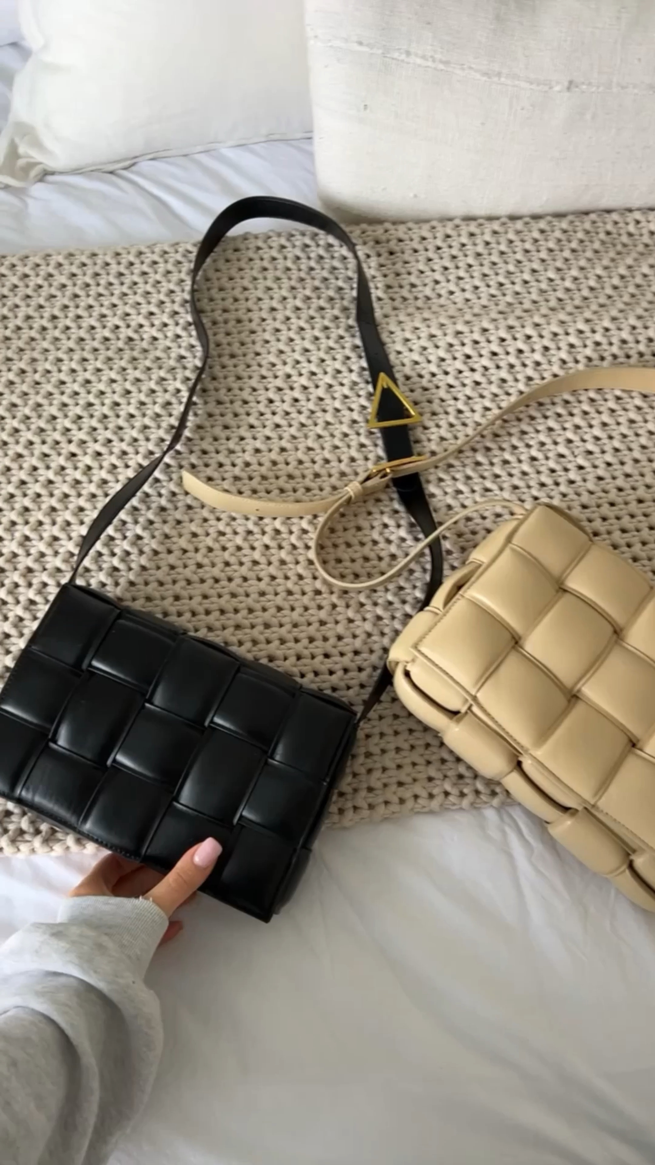 Bottega lookalike vs. the real one! This one is pretty dang good for $15 vs. $3,000! 

#LTKFind #LTKunder50